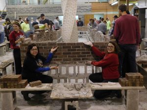 OSU architectural students attended the 10th annual IMI-OSU bricklaying workshop, where they learned about masonry.