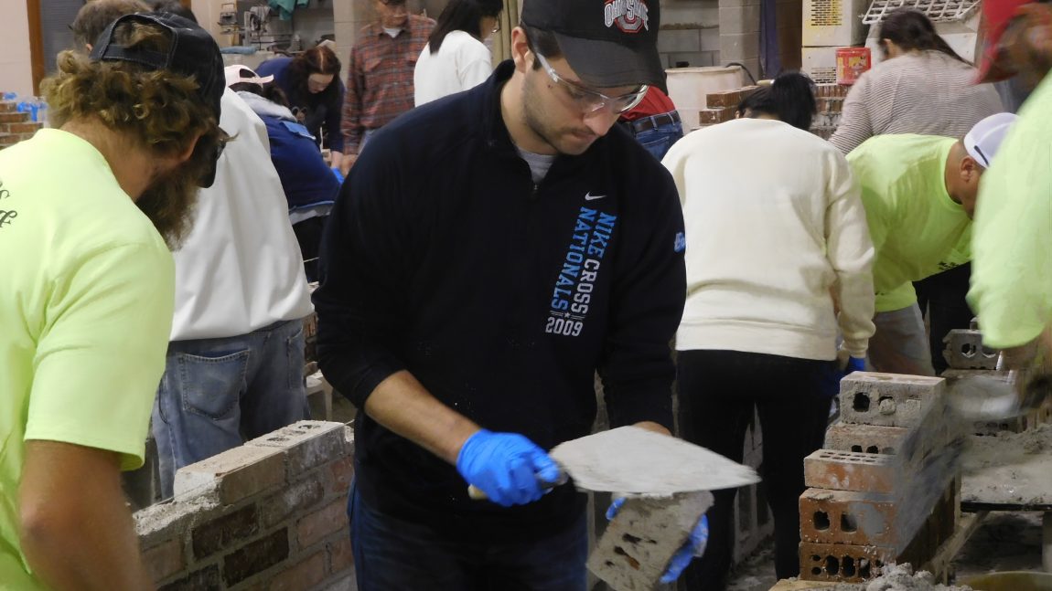 OSU Architectural Students Experience Bricklaying Workshop