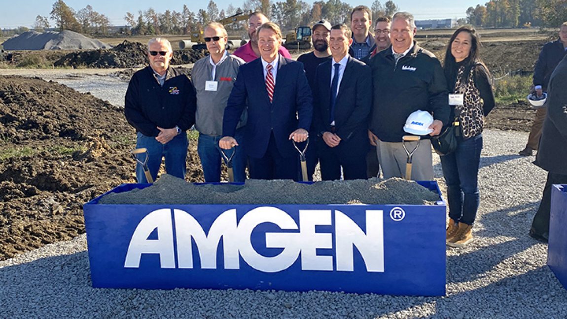 $365 million Amgen biotech plant breaks ground in New Albany