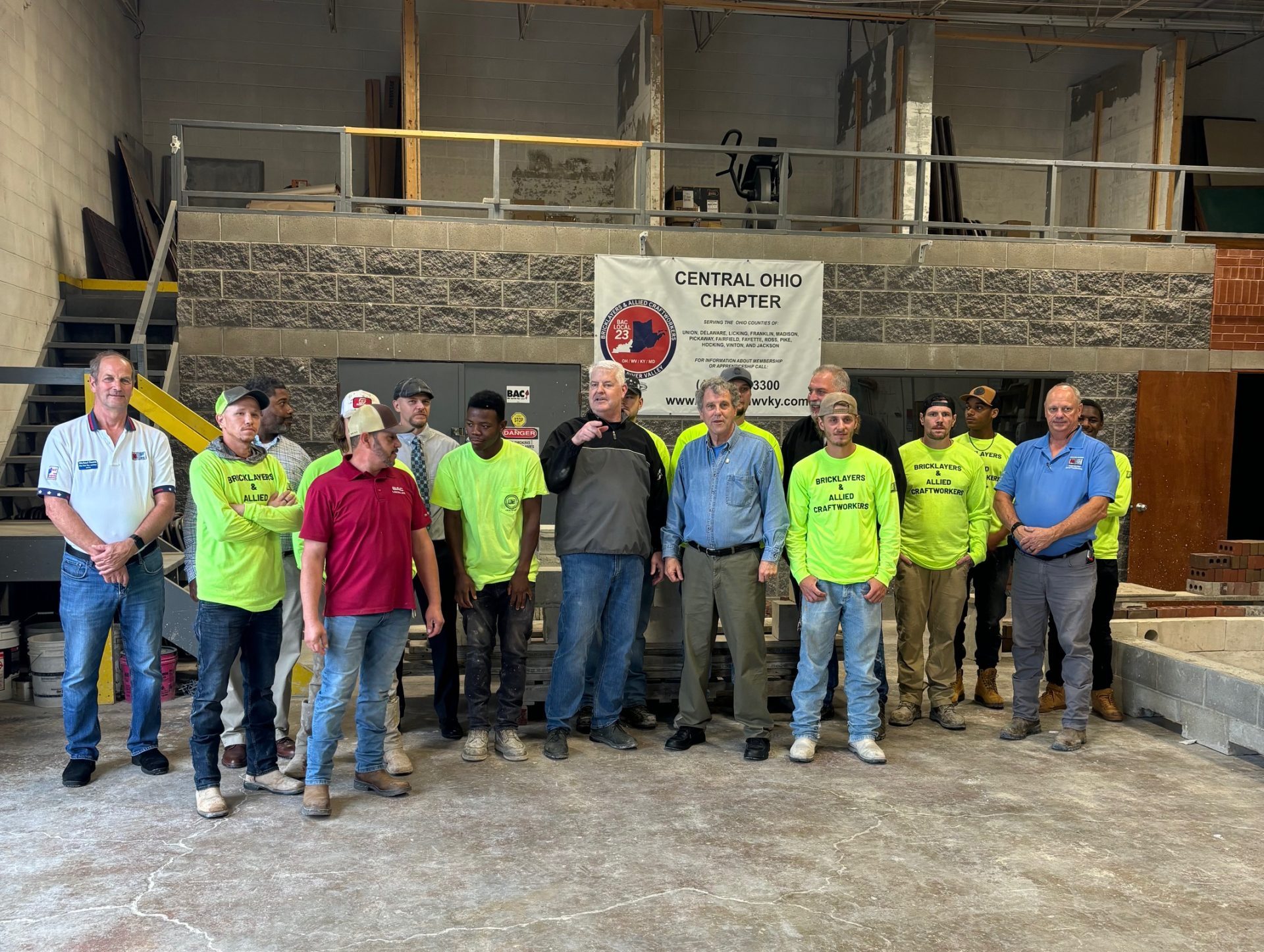 Sen. Sherrod Brown At Bricklayers Local 23 | Columbus
