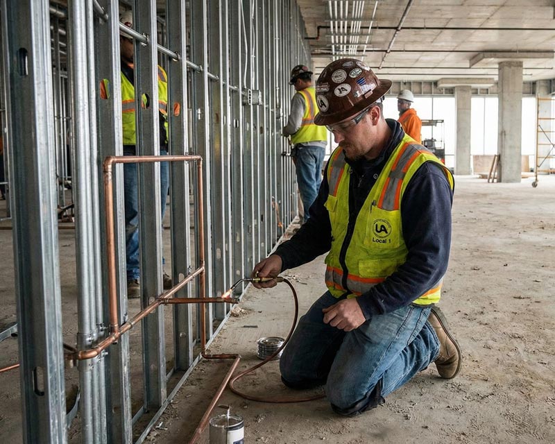 Union Plumber Soldering Pipe WEB