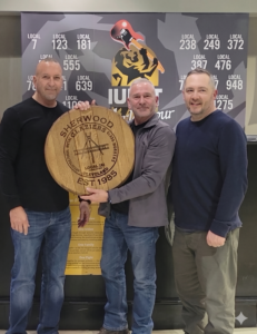 IUPAT DC 6 BM/ST Jim Sherwood Retires | Jim Black, IUPAT DC 6 Director of Services - North | Sherwood | Carl Bertone, Glaziers Local 181 President